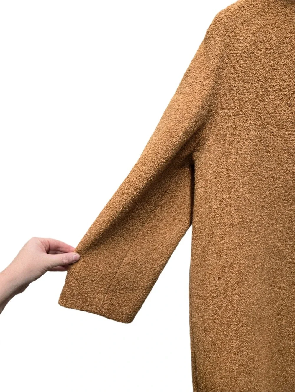 Vintage 1950s -60s Bouclé Overcoat with Mink Collar